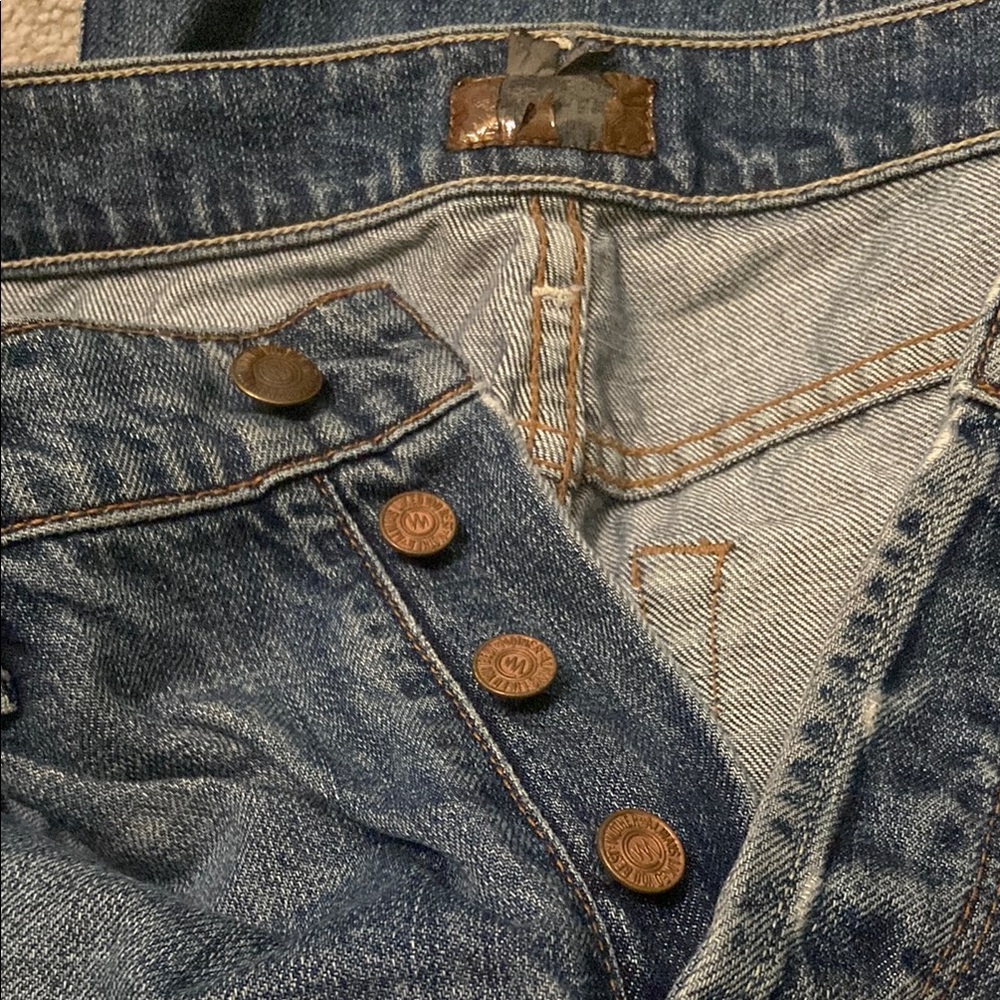 MOTHER Women's Blue Straight-Leg Jeans - Picture 3 of 7